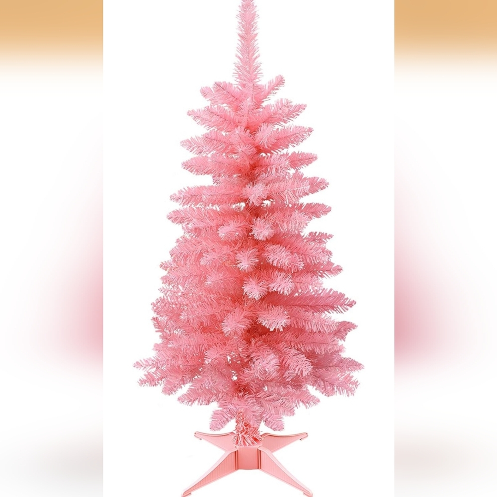 Pink Artificial Christmas Tree 3 Foot